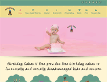 Tablet Screenshot of birthdaycakes4free.com